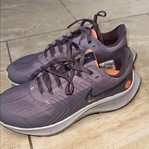 Stylish Purple and Orange Athletic Shoes